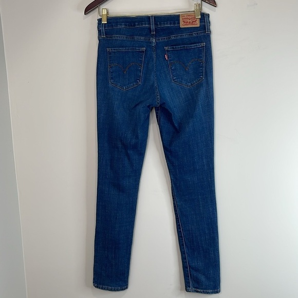 Levi’s 311 Shaping Skinny Jeans Blue Swell Dark Wash Red Tab Size 28 - Picture 7 of 12